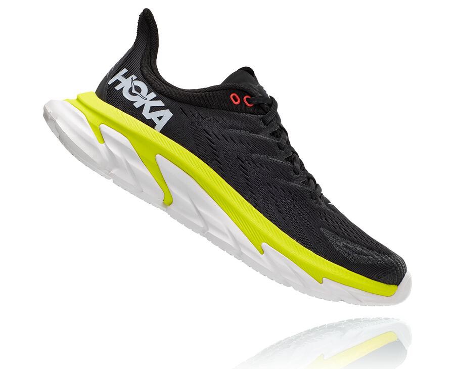 Tenis Hoka One One Hombre Negros - Clifton Edge - HUEV95714